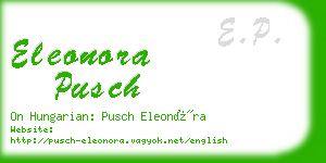 eleonora pusch business card